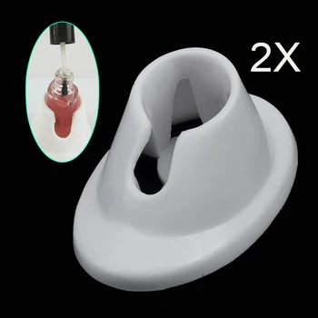

2pcs New Fashion Nail Art Holder Nail Polish Bottle Base Fixed Stand Tools H7JP