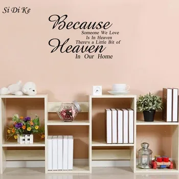 

Si Di Ke Because Some One We Love Is In Heaven Vinyl Wall Art Decals Quotes Sayings Words Home Decor