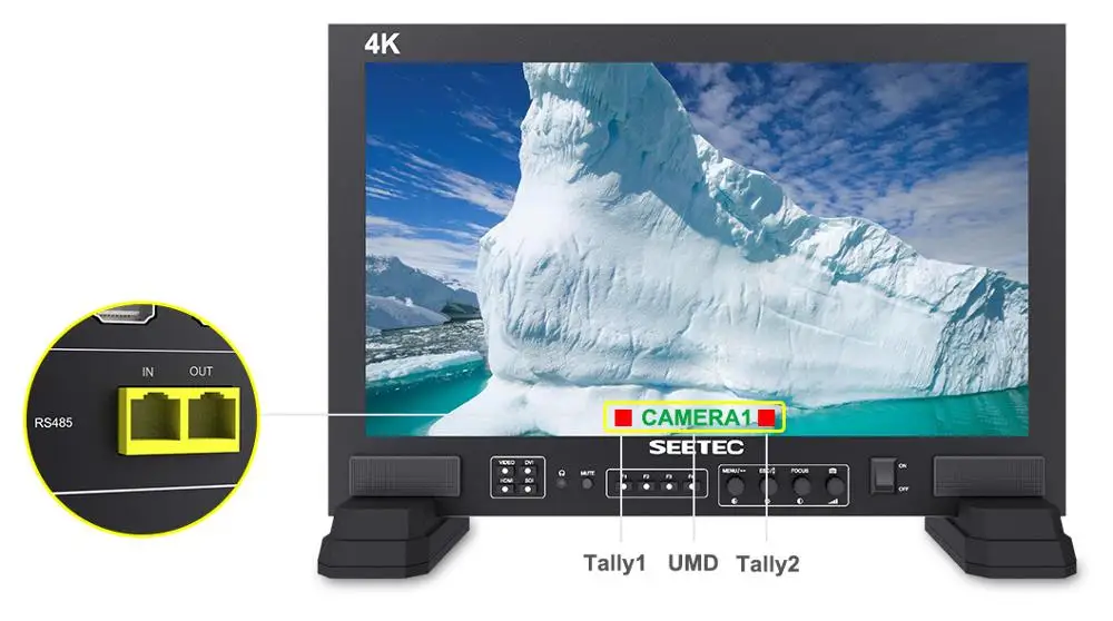 SEETEC FS173-S4K 17,3 дюймов 3G-SDI 4K HDMI вещательный студийный монитор Full HD 1920x1080