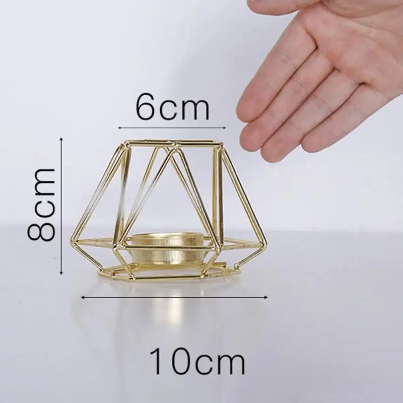 Ins, скандинавский геометрический подсвечник, металлические подсвечники, вечерние, украшение для дома, металлические золотые подсвечники, украшение для дома