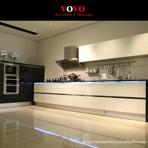 High gloss and quality modern white lacquer kitchen ...