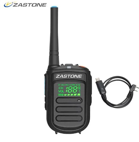 Zastone Mini9 plus DMR портативная цифровая рация UHF 400-470MHz HF трансивер коммуникатор портативный двухстороннее радио - Цвет: with program cable