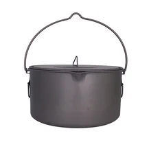 TOAKS TITANIUM POT с ручкой под давлением Открытый Кемпинг Pot облегченное