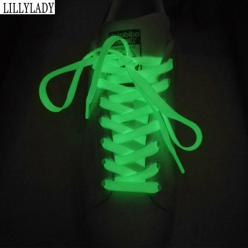 Luminous Athletic Women Men Shoe Strings Glow In The Dark Shoelace Laces 