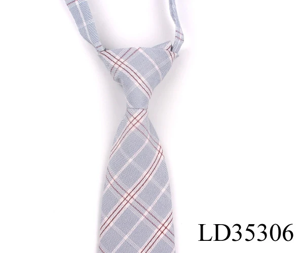 Модный мужской и женский хлопковый галстук для мальчиков и девочек, тонкий клетчатый галстук для подарков, Повседневный, новинка, резиновый галстук, регулируемые Галстуки - Цвет: LD35306