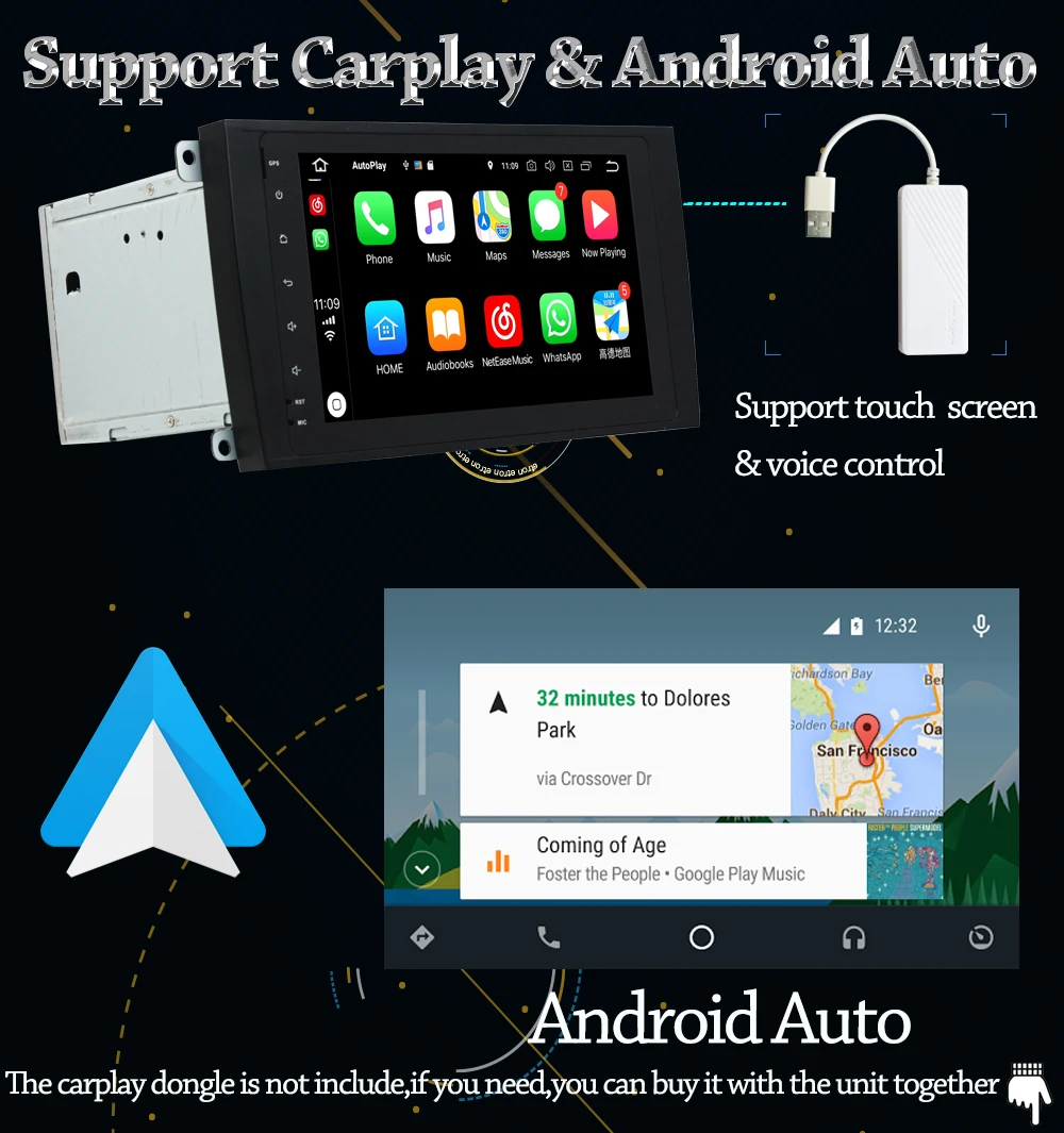 Clearance Owtosin Car Radio Multimedia Video Player Navigation GPS Android 9.0 For Porsche Cayenne 2003-2010 Car 4GB RAM 32GB ROM 11