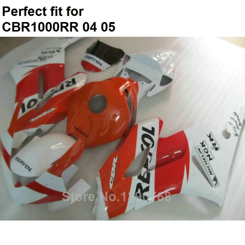 Набор обтекателей для инжекционного метода литья Honda CBR1000RR 2004 2005 красный белый