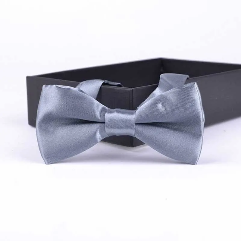 Kid Light Grey 35 цветов, однотонные модные галстуки-бабочки для жениха, мужчин, детей, торжественные цветные галстуки-бабочки для мужчин, свадебные галстуки-бабочки - Цвет: Kid Light Grey