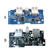 5V 1A 2A Мощность банк Зарядное устройство модуля зарядки монтажная плата Step Up Повышающий Модуль источника питания 2A Dual USB Выход 1A Мощность банка