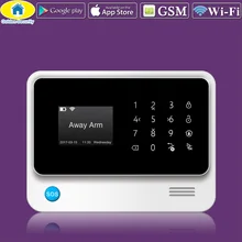 Золотой безопасности G90B плюс Wi-Fi GPRS 2G GSM Автонабор охранной сигнализации система управления APP PIR детектор датчик двери Хост сигнализации