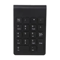 Портативная беспроводная цифровая клавиатура 2,4G с usb-номером, 18 клавиш, цифровая клавиатура