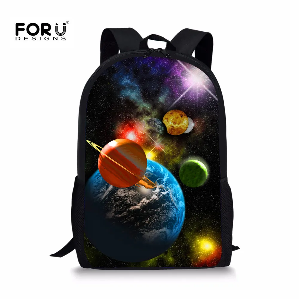 FORUDESIGNS Galaxy Backpack For Teenager Boys Bookbags Casual