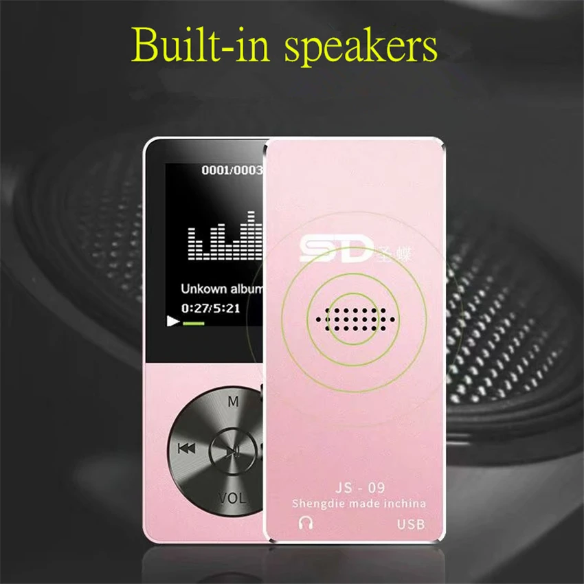 16 ГБ Мини Спортивный MP3 музыкальный плеер JS 09 TFT экран HIFI Поддержка TF карта