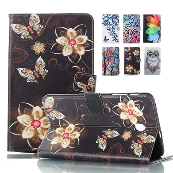

Fashion Flower Painted Case Cover for Samsung Galaxy Tab E 8.0 SM-T377 Case Tab E 8.0inch T375 T378 Tablet PU Leather Case