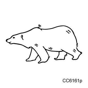 Rocooart CC2 6X6 см маленькая винтажная простая Стильная Милая черно-белая панда динозавр волк животное временная татуировка наклейка боди-арт