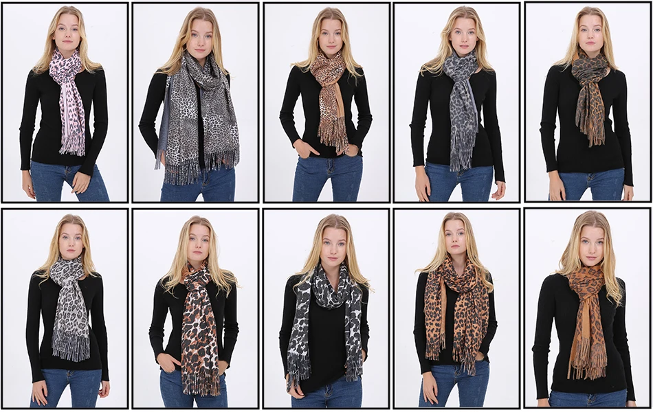 print animal scarf