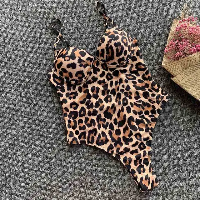 {Excellent|Wonderfull|Very Good|Very Recommended} 2019 Women Push Up  Swimwear One Piece Swimsuit Female Bather Leopard Printed Bathing Suit Swim Lady Monokini 5222 Limited Price