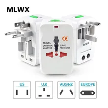 Универсальный международный разъем адаптер Порт мир Путешествия AC зарядное устройство адаптер с AU US UK евро-конвертер Разъем патрон