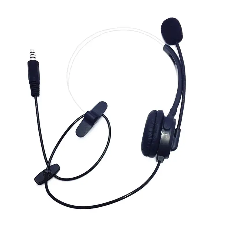 

Mic Headphone Headset With Nato Plug For U94 Ptt For Kenwood Motorola Yaesu Radios
