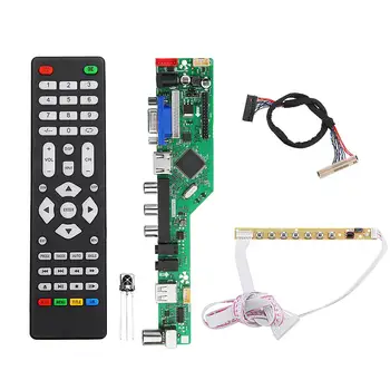 

T.RD8503.03 Digital Signal DVB-T2 DVB-T/C Universal LED LCD TV Controller Driver Board + 7 Key Button + 1Ch 6bit 30pin