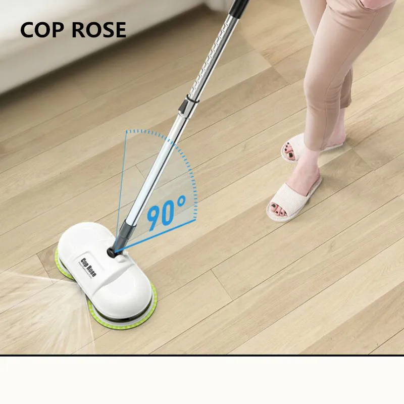 Women Gift Cop Rose Cordless Electric Floor Cleaner Multifunctional Mopping Waxing One Press To Spray Water Polishing Mops Aliexpress Rose Cordless Electric Floor Cleaner
