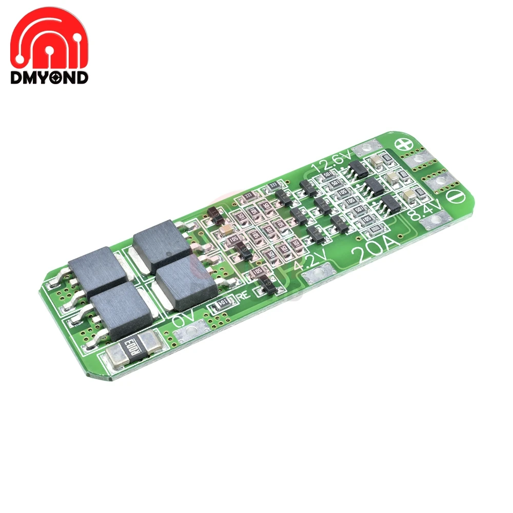 

3S 3 Serial 20A Li-ion Lithium Battery 18650 Charger PCB BMS Protection Board For Drill Motor 12.6V Lipo Cell Module 64x20x3.4mm