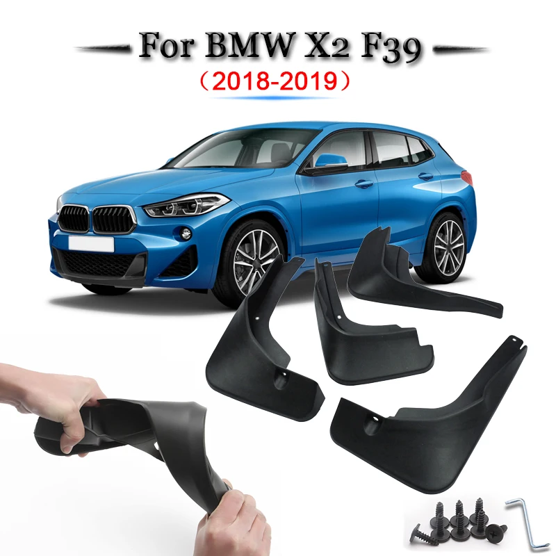 

Car Styling ABS Car Mud Flaps Splash Guard Mudguard Mudflaps Fenders External Cover Car Accessories Fit For BMW X2 F39 2018 2019