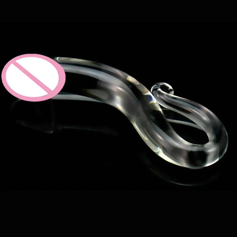 Unique Glass Dick Women Massager Wand vibrator Pyrex Crystal Dildo Lifelike Glass Dildo Crystal Penis Anal Plug Toys Adult Sex