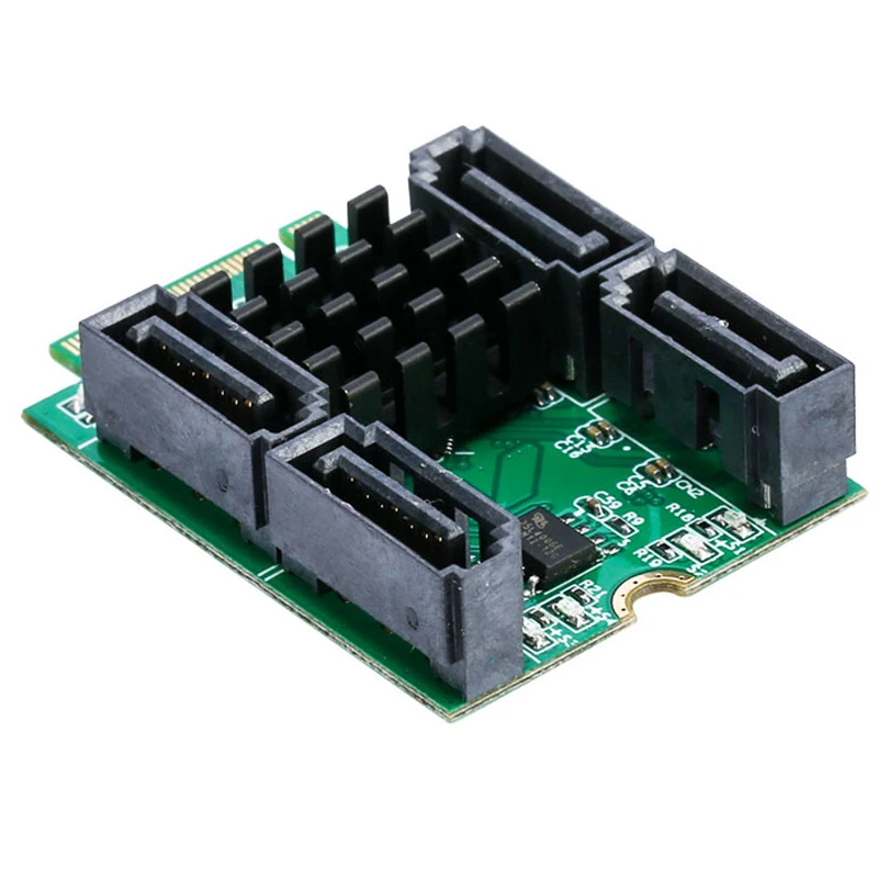  M2 Zu 4 Ports SATA 30 Controller Karte B + M key (PCI-e) NGFF zu Quad 7Pin SATA 6 GB SSD slots adap