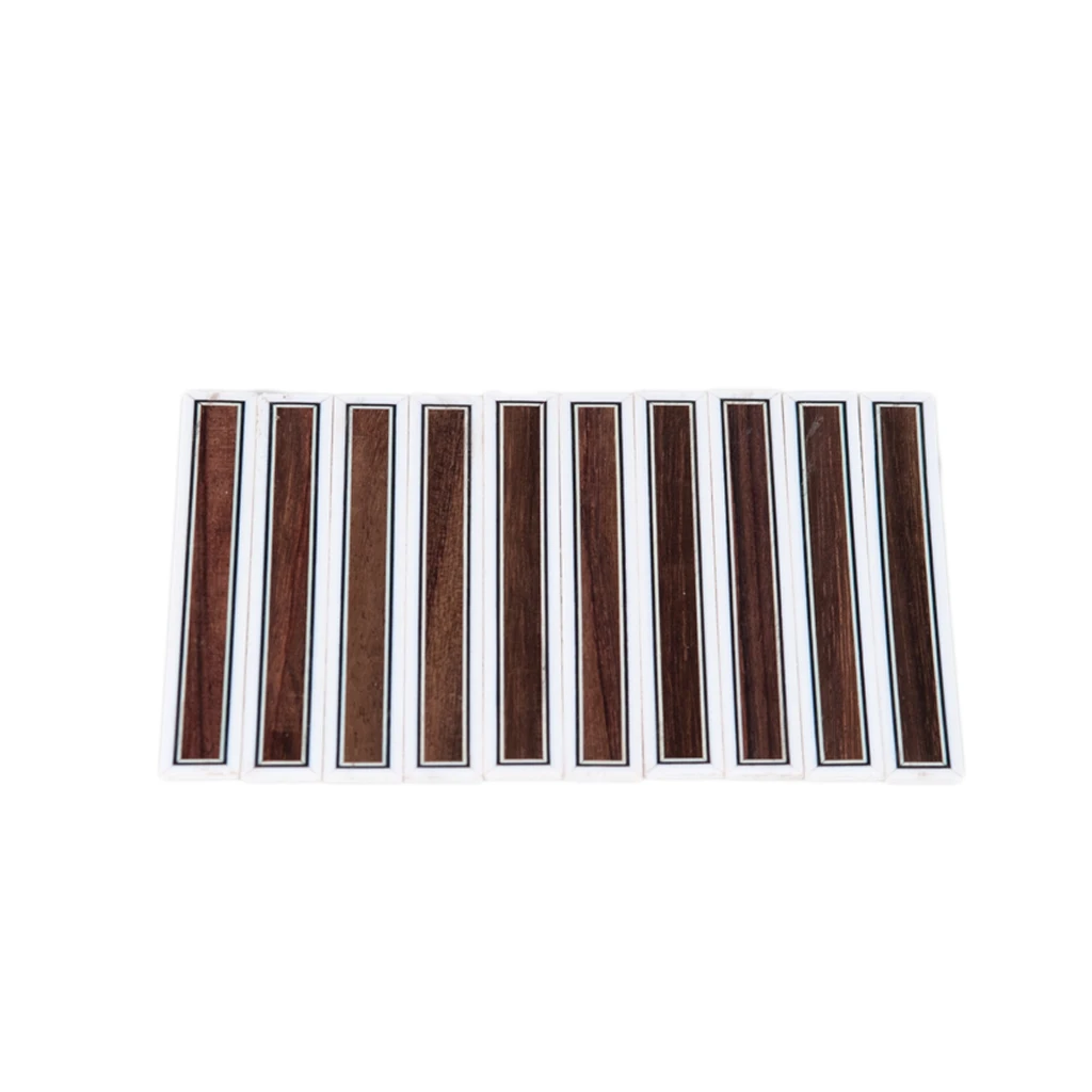 

10PCS Classical Guitar Bridge Tie Blocks Inlay PVC Maple Frame Series Guiatr Parts Accessories NA-30