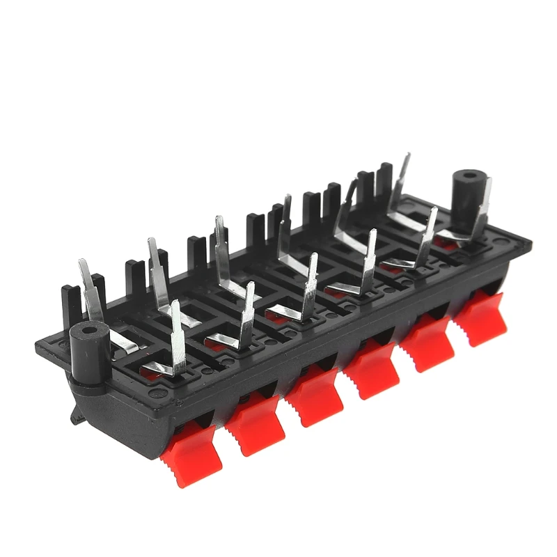 Block Plate Stereo Speaker Terminal 12 Way 2 Row Push Release Connector Strip