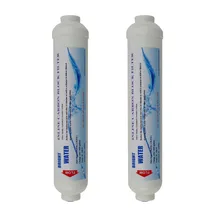Water Purifier Spare Parts Inline Post Coconut Carbon Block Water Filter Cartridges with 1/4″ Female Thread(2 PACK)