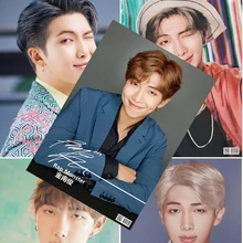 8*(42x29 см) Bangtan мальчики Ким нам Чжун Рэп монстр RM плакаты наклейки на стену подарок KPOP вокруг плакатов