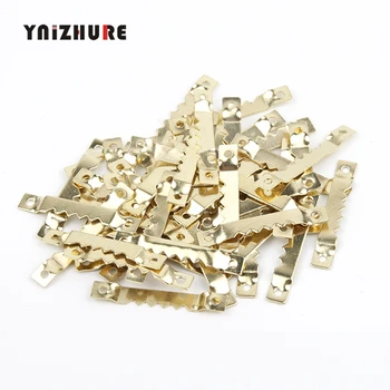 

40*6mm 20Pcs Hanging Picture Oil Painting Mirror Hooks Hangers With Screws,Photo Frame Hook Sawtooth Hardware Hanging Piece