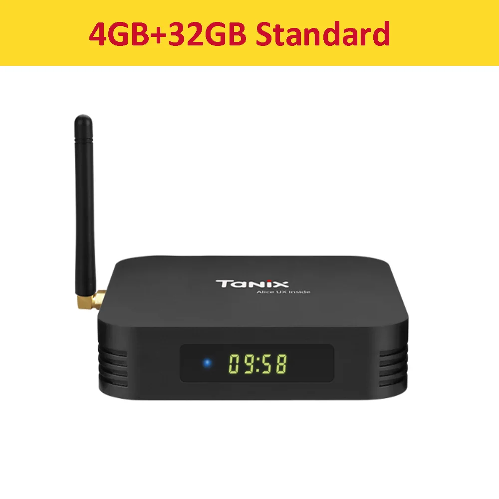 Tanix обновление TX6-A Android 9,0 ТВ приставка Allwinner H6 4 Гб 64 Гб 2,4 ГГц 5 ГГц wifi BT4.1 поддержка 4 к H.265 Bluetooth 4,0 wifi ТВ приставка - Цвет: 4G 32G Standard