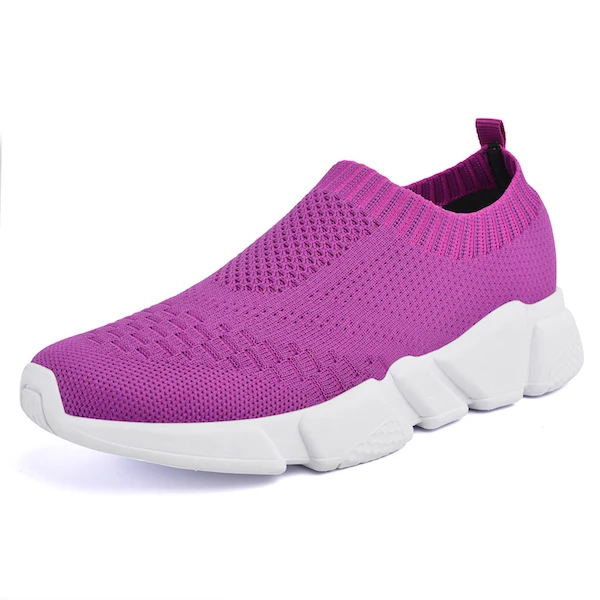LEMAI/летние спортивные кроссовки для женщин; спортивная обувь с дышащей сеткой; женская уличная обувь; супер светильник; обувь для бега - Цвет: Фиолетовый