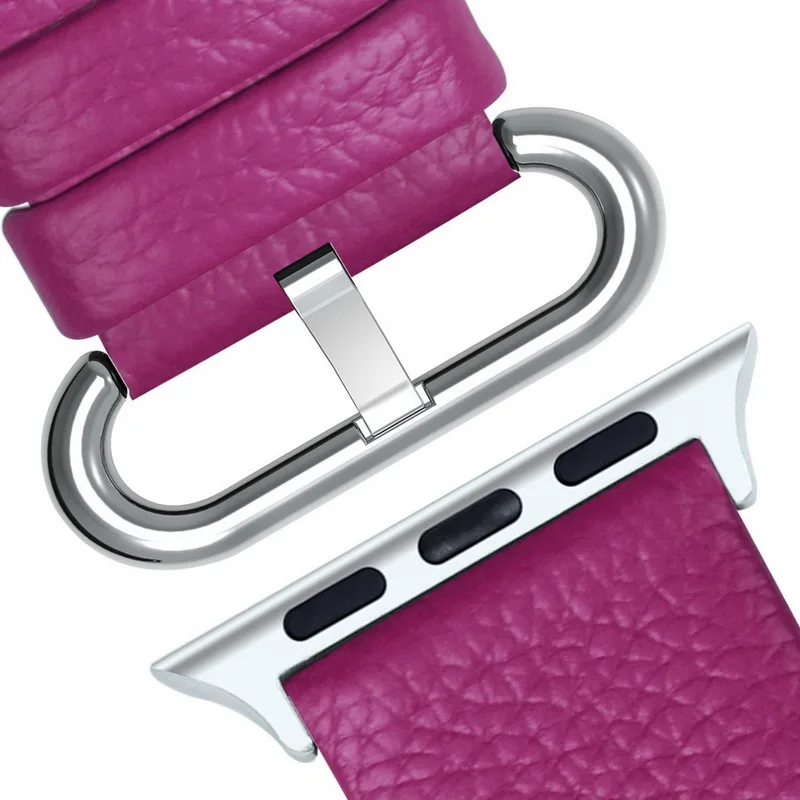 rosy Ремешок для наручных часов Apple Watch 4/3/2/1 38 мм 42 мм Apple ремешок для наручных часов, 12 Цветов поводок собаки для наручных часов iWatch серии 4 44 мм 40 мм - Цвет ремешка: rosy