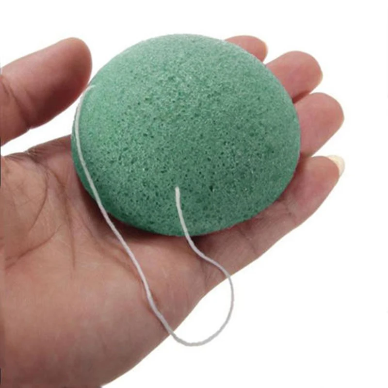Konjac Губка для очистки лица мытье лица Инструменты Круглые Висячие в форме сердца