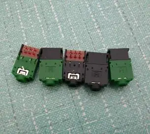 

Free Shipping! 5pc Dual-channel audio jack 3.5mm headphone socket with double switch