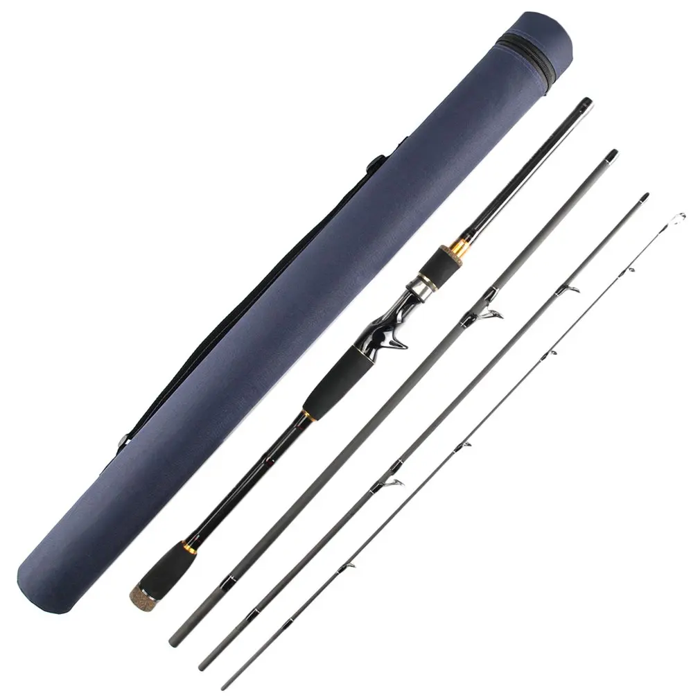 Yolo 2.1M Portable 4 Sections Carbon Fibre Outdoor Fishing Rod