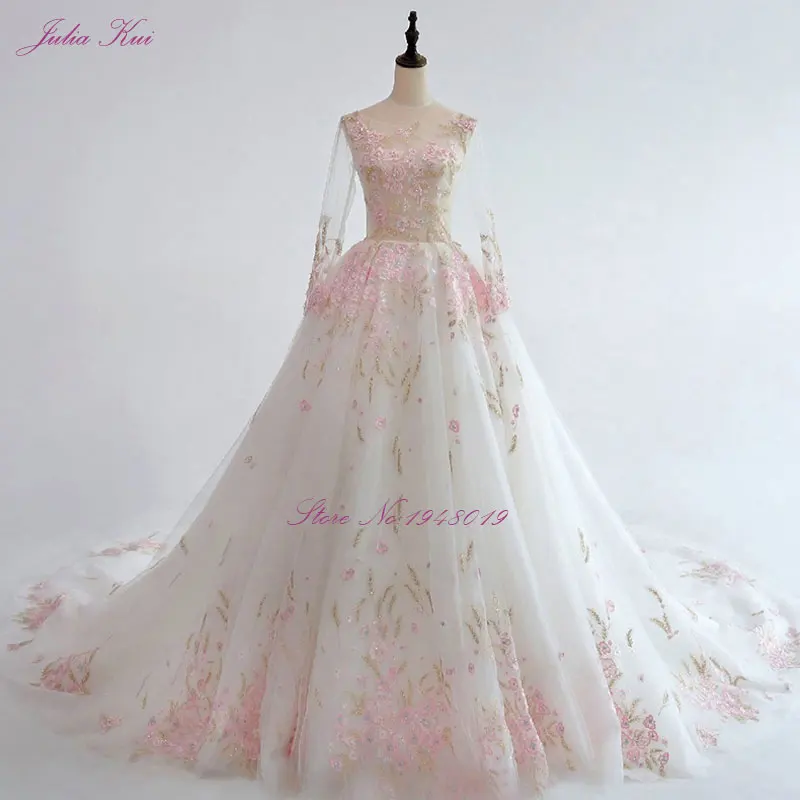 plus size wedding dresses Julia Kui Sweetheart Neckline Luxury Ball Gown Wedding Dress With Delicate Appliques Off The Shoulder second hand wedding dresses