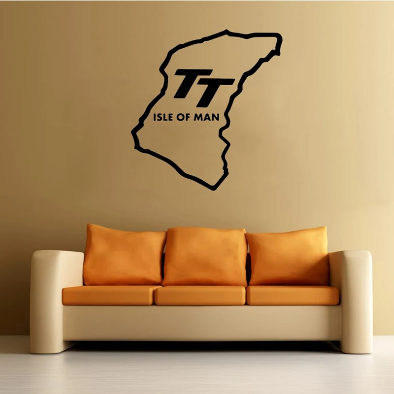 58 см x 54 см 2x "Isle Of Man TT" забавный графический(по одной для каждой стороны) Автомобильный стикер для окна грузовика, двери, боковой виниловая наклейка 8 цветов