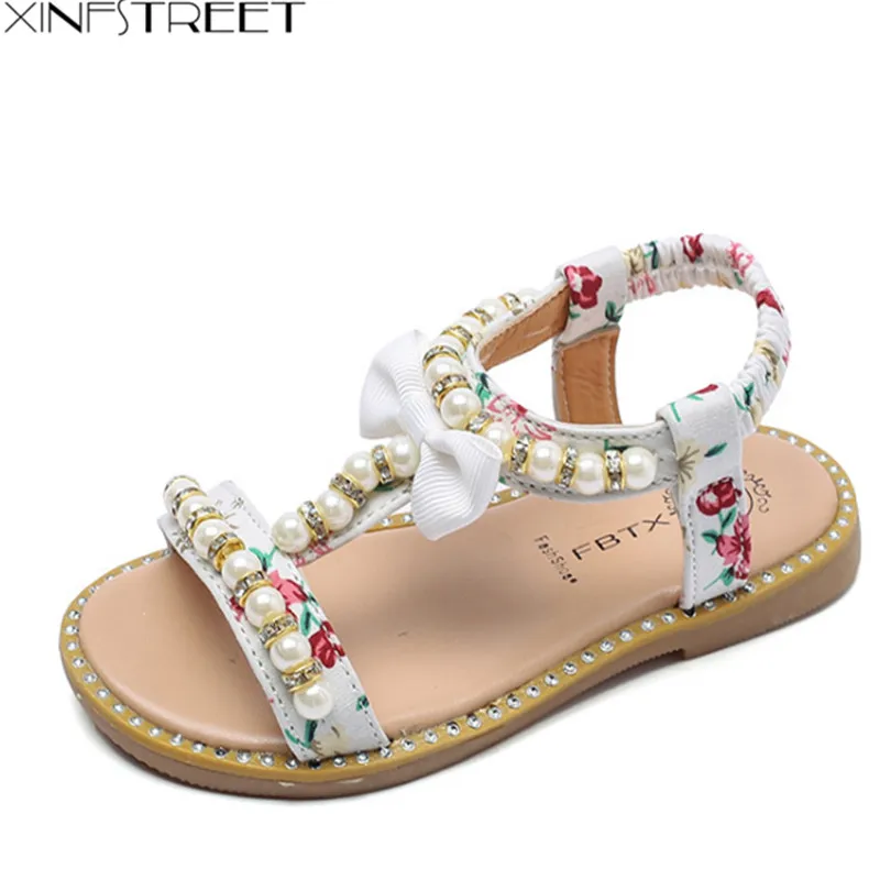  Girls  Open Toe Sandals  2022 Nice Children Sandals  Summer Baby Kids Sandlas Flower Design  