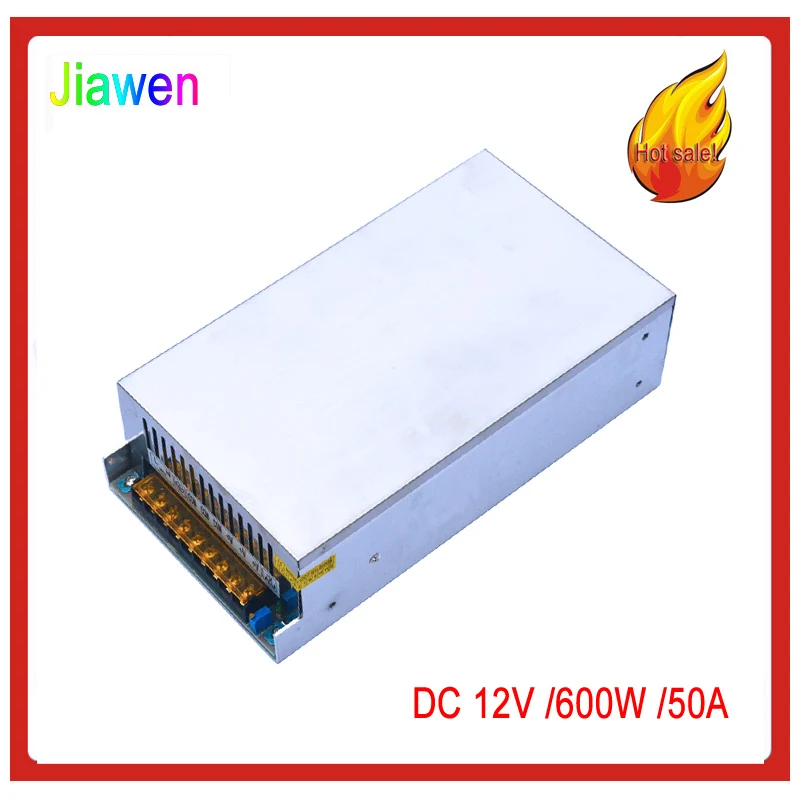 

AC 110V/ 220V to DC 12V 50A 600W Voltage transformer Switching power supply for strip free shipping