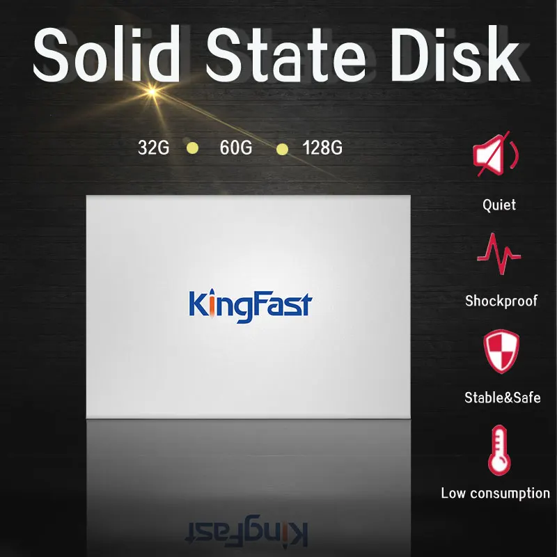 F6 Kingfast 7 мм Металл 2,5 дюйма внутренний SSD 32 Гб 60 SATAIII 6GBps жесткий диск твердотельный накопитель на жестком диске для ПК ноутбук для ноутбуков