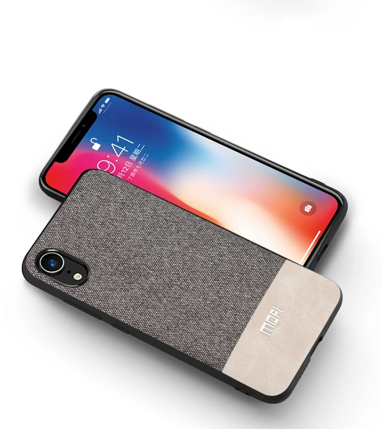 MOFi чехол для iPhone XS чехол для iPhone XR ткань Защитный силиконовый coque capas для iPhone XS Max чехол