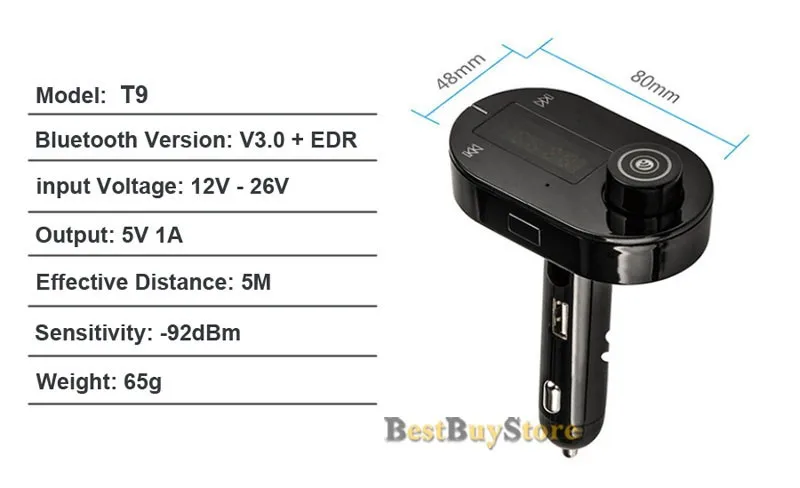 AGETUNR Bluetooth автомобильный комплект громкой связи с ЖК-дисплеем FM USB передатчик зарядное устройство для iPhone для SAMSUNG для LG подходит много мобильных