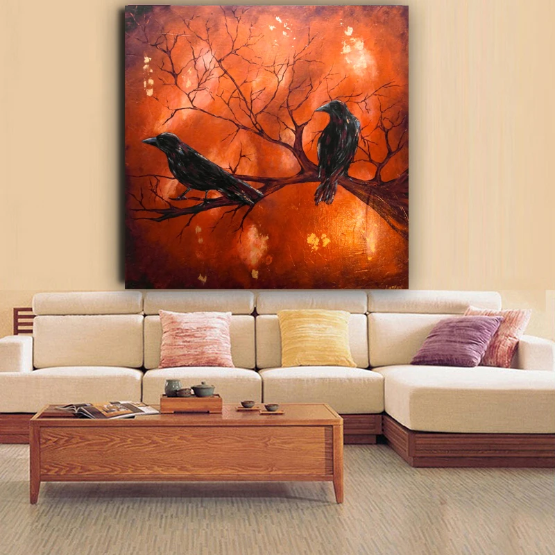 

RELIABLI ART Canvas Painting Bird Animal Posters And Prints Cuadros Decorative Paintings Wall Pictures For Living Room
