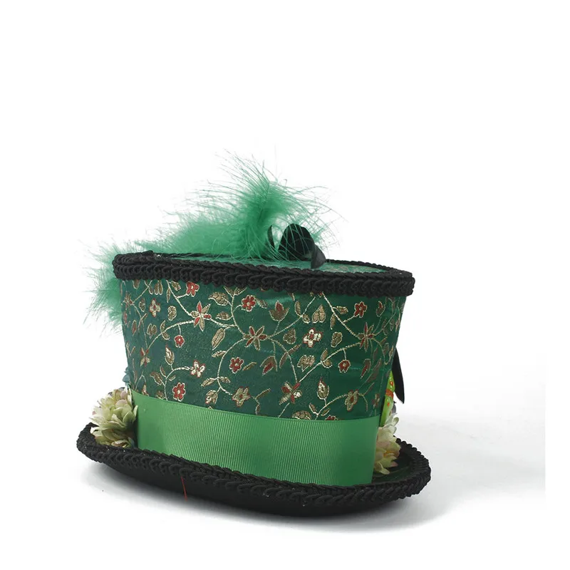 Женское украшение для волос в виде цветка Mini Top Hat Hair женская заколка Готический перо часы с декором в виде крыльев Бабочка украшение головной убор волосы