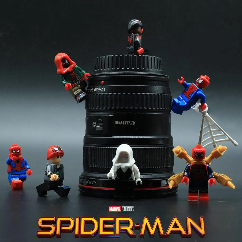 

For Legoing Spiderman Super Heroes Thor Iron Man Loki Deadpool Venom Spider Gwen man batman Avengers Building Blocks Toys Figure